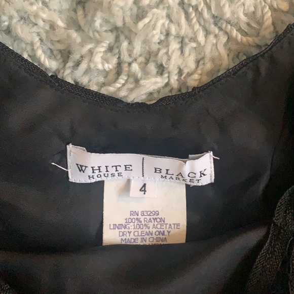 White House Black Market Lacey black dress with beautiful detail - Picture 6 of 6